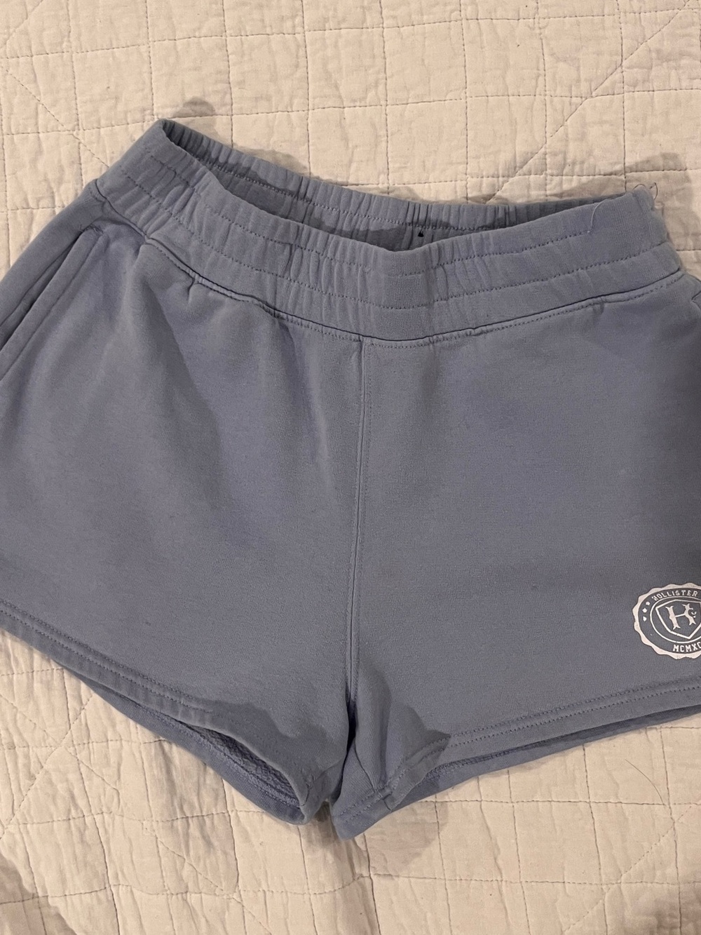 Hollister Slate Blue Athletic Lounge Shorts Small
